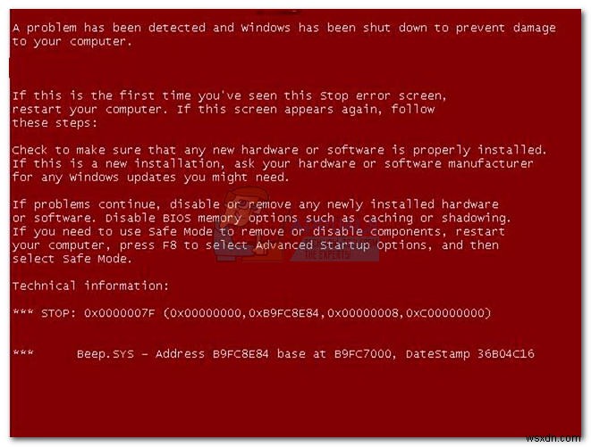 วิธีแก้ไข Red Screen of Death (RSOD) ใน Windows 