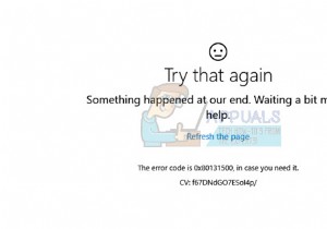 แก้ไข:รหัสข้อผิดพลาดของ Windows Store 0x80131500 