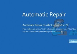 วิธีแก้ไข Automatic Repair ไม่สามารถซ่อมแซมพีซีของคุณบน Windows 10 