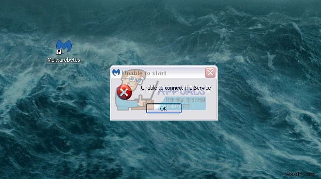 วิธีแก้ไข  malwarebytes ไม่สามารถเชื่อมต่อบริการ  
