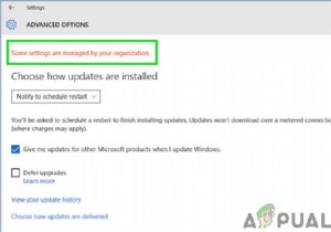 วิธีแก้ไข  การตั้งค่าบางอย่างได้รับการจัดการโดยองค์กรของคุณ  