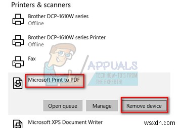 วิธีเพิ่มหรือลบ Microsoft Print เป็น PDF 