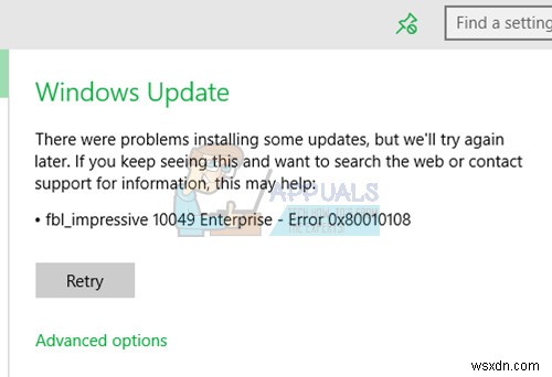 วิธีแก้ไขข้อผิดพลาด Windows Update 0x80010108 