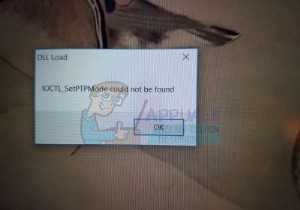 แก้ไข:ไม่พบ IOCTL_Set PTPMode 