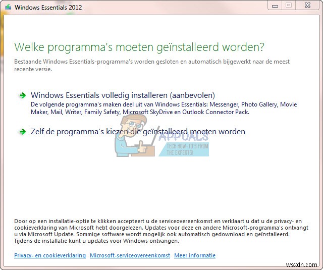วิธีถอนการติดตั้ง Windows Essentials 2012 โดยสมบูรณ์ 