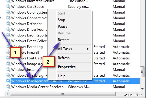 แก้ไข:โฮสต์ผู้ให้บริการ WMI (WmiPrvSE.exe) การใช้งาน CPU สูงบน Windows 10 