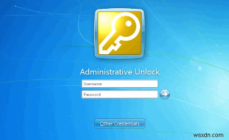 วิธีปลดล็อก Windows 7 Professional และ Enterprise เมื่อล็อกโดยผู้ใช้โดเมน 