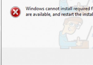 การแก้ไข:Windows ไม่สามารถติดตั้งไฟล์ที่จำเป็น 0x8007025D 