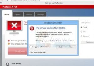 การแก้ไข:ข้อผิดพลาดของ Windows Defender ไม่สามารถเริ่มบริการได้ รหัสข้อผิดพลาด:0x80070422 