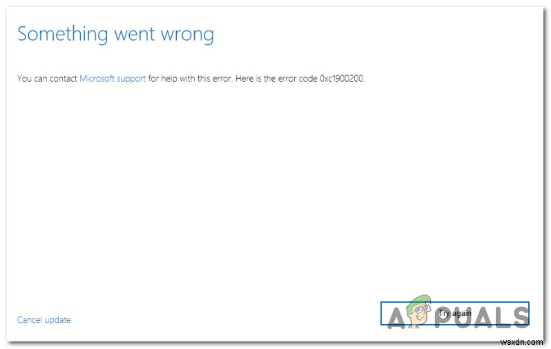วิธีแก้ไขข้อผิดพลาดการอัปเดต Windows 10 0xc1900200 