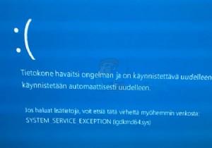 แก้ไข:SYSTEM_SERVICE_EXCEPTION (igdkmd64.sys) 