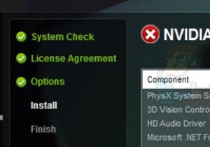 แก้ไข:ไดรเวอร์ NVIDIA ล้มเหลวด้วยตัวติดตั้ง NVIDIA ล้มเหลว ข้อผิดพลาด 