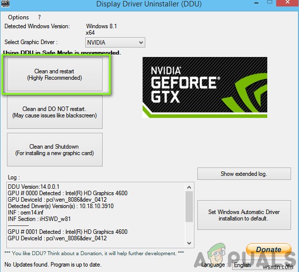 แก้ไข:ไดรเวอร์ NVIDIA ล้มเหลวด้วยตัวติดตั้ง NVIDIA ล้มเหลว ข้อผิดพลาด 