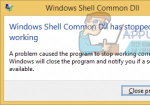การแก้ไข:Windows Shell Common DLL หยุดทำงาน 