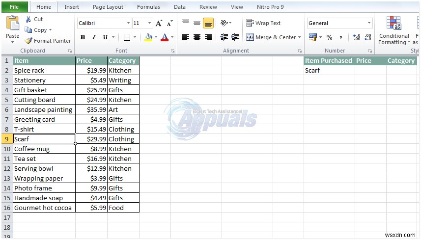 วิธีใช้ VLOOKUP ใน Excel