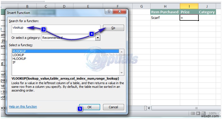 วิธีใช้ VLOOKUP ใน Excel