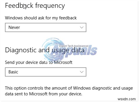 ปิดใช้งานการบันทึกข้อมูลและการตั้งค่าความเป็นส่วนตัวใน Windows 10 