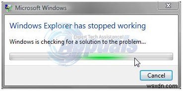 แก้ไข:Windows Explorer หยุดทำงาน 