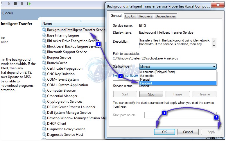 วิธีแก้ไขการใช้งาน CPU และ RAM สูงโดย svchost.exe (netsvcs) 