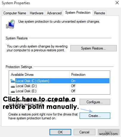 วิธีการ:กำหนดค่าการคืนค่าระบบใน Windows 10 