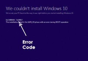 แก้ไข:ข้อผิดพลาด Windows 10 C1900101 – 0x20017 