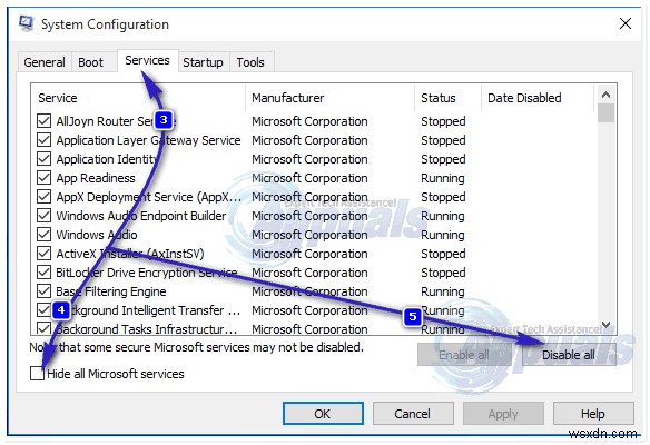 แก้ไข:ไม่สามารถเชื่อมต่อกับบริการ Windows 