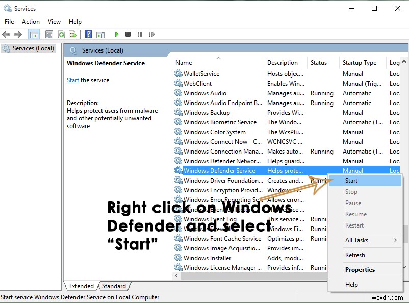 แก้ไข:ข้อผิดพลาด Windows Defender 0x8007139F บน Windows 10 