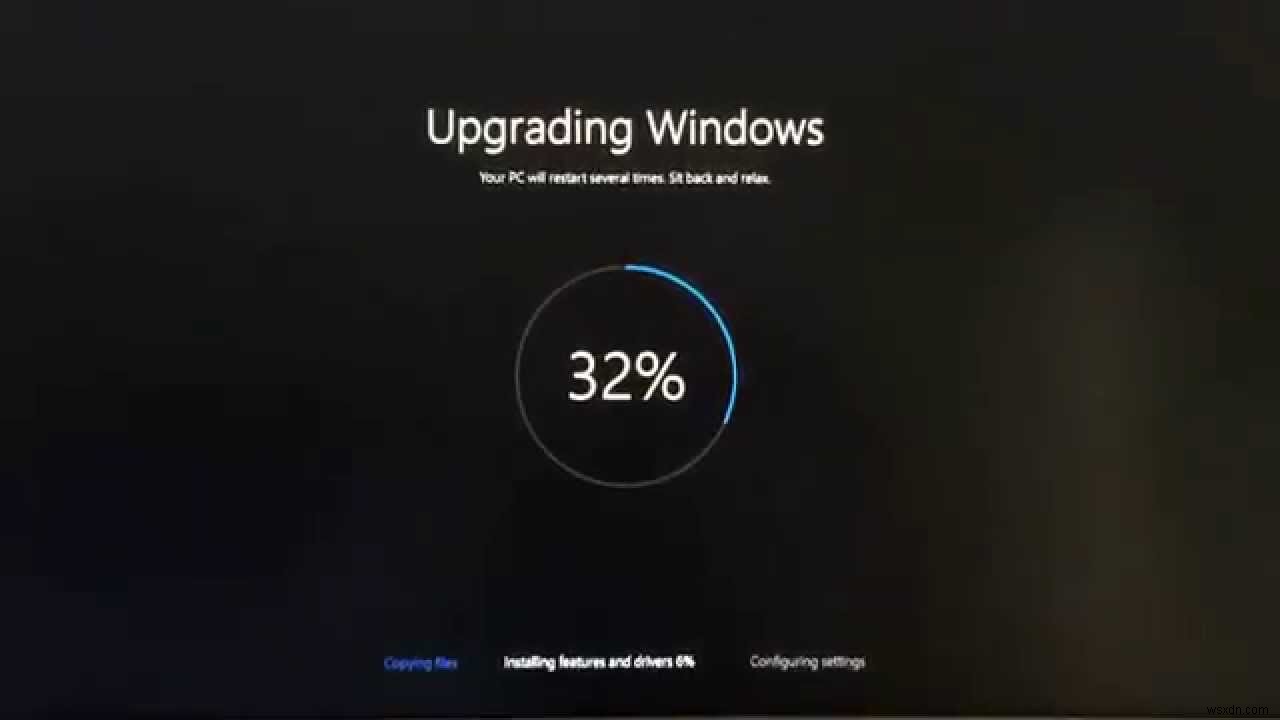 การแก้ไข:การอัปเดต Windows 10 ค้างอยู่ที่ 32% 
