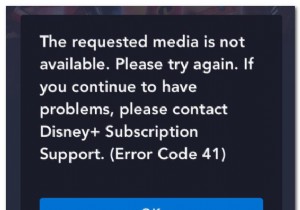 วิธีแก้ไข  รหัสข้อผิดพลาด 41  Disney Plus 