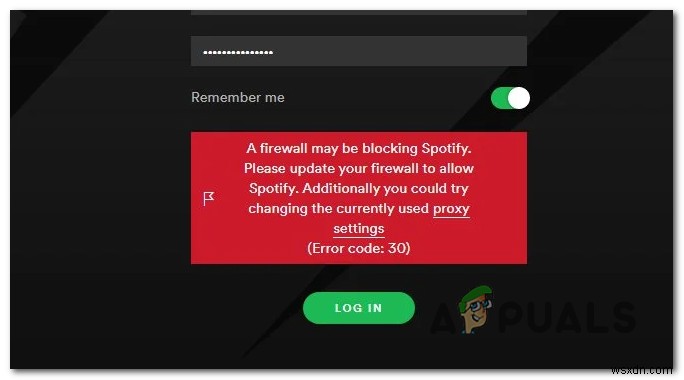 วิธีการแก้ไข  Spotify Error Code 30  