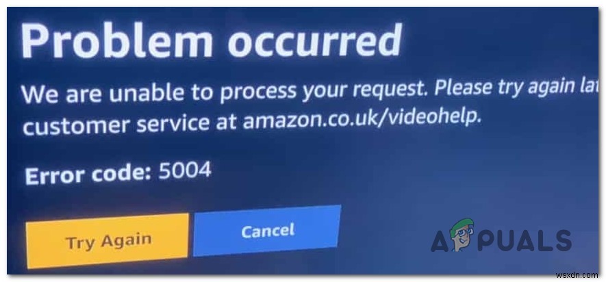 วิธีการแก้ไข  รหัสข้อผิดพลาด Amazon 5004  