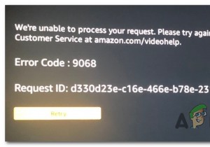 วิธีแก้ไข Amazon Prime Error Code 9068 