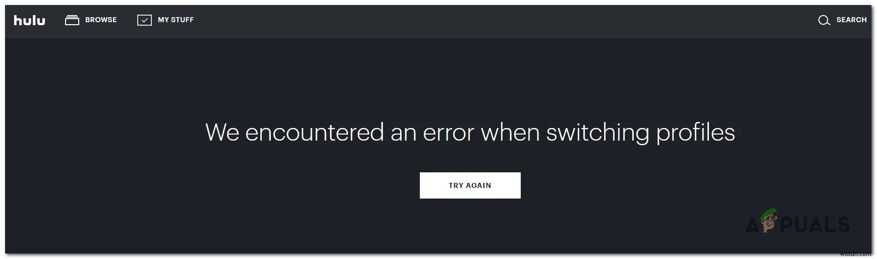 [แก้ไข] Hulu เราพบข้อผิดพลาดเมื่อเปลี่ยนโปรไฟล์
