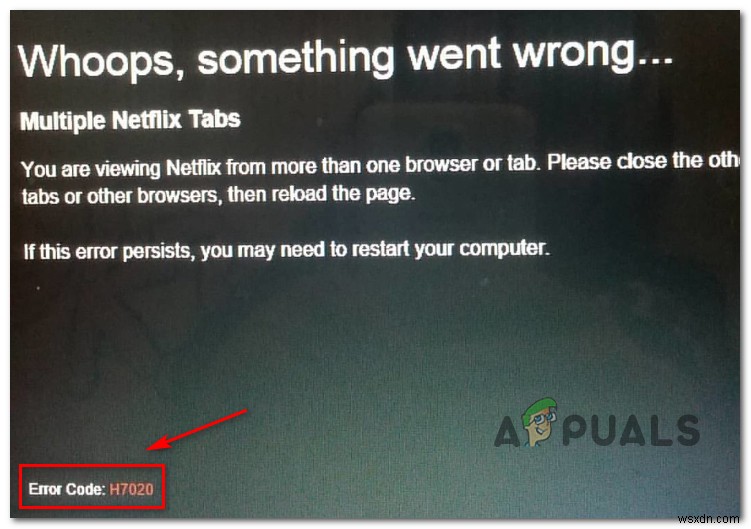 จะแก้ไขรหัสข้อผิดพลาด Netflix H7020 ได้อย่างไร 