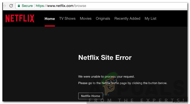 วิธีแก้ไขข้อผิดพลาดของไซต์ Netflix