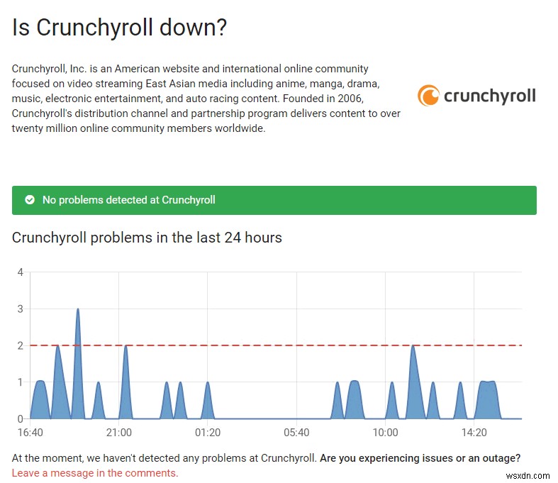 แก้ไข:Crunchyroll ไม่ทำงาน 