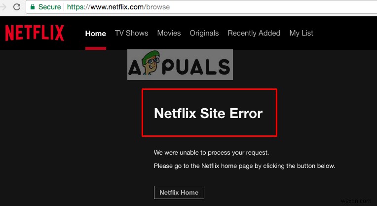 แก้ไข:ข้อผิดพลาด Netflix 1.1 