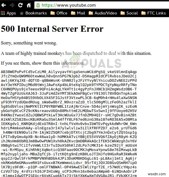 แก้ไข:ข้อผิดพลาดเซิร์ฟเวอร์ภายในของ YouTube 500 