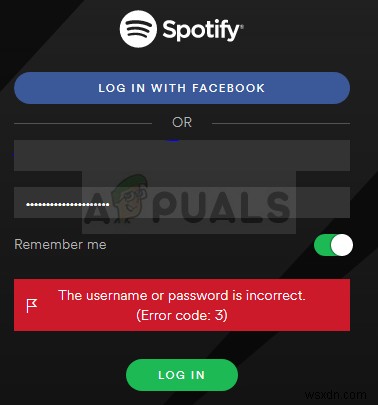 แก้ไข:Spotify รหัสข้อผิดพลาด 3 