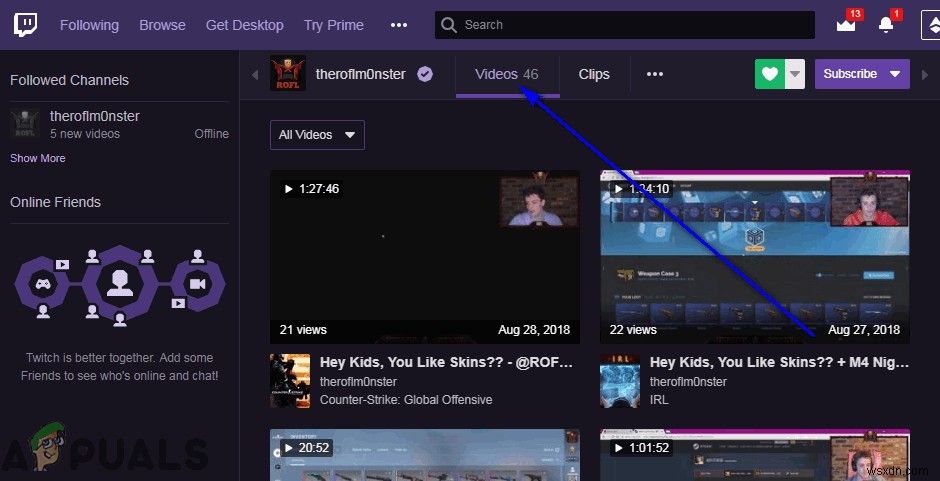 วิธีดาวน์โหลดวิดีโอ VOD ของ Twitch อย่างง่ายดาย 