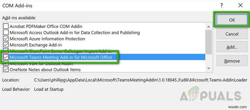 จะแก้ไข Add-in ของ Microsoft Teams ที่หายไปสำหรับ Outlook บน Windows 10 ได้อย่างไร 