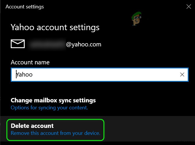 แก้ไข:รหัสข้อผิดพลาด 0x8019019a เมื่อตั้งค่า Yahoo Mail ในแอปอีเมล Windows 10