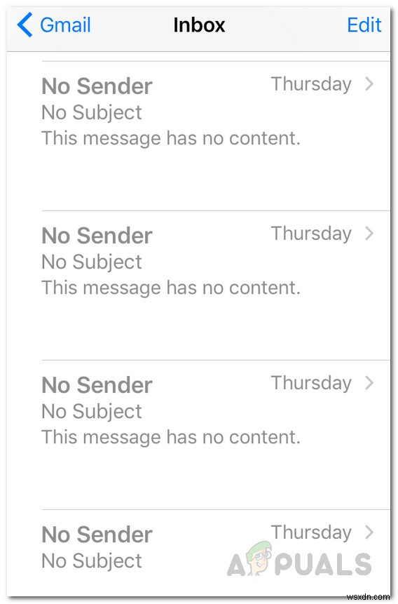 วิธีแก้ไข iOS Mail No Sender No Subject Issue