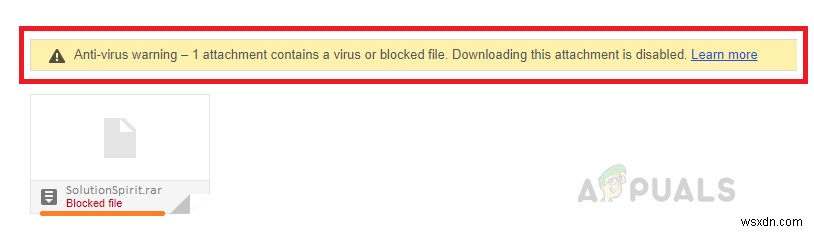 [แก้ไข] คำเตือนการป้องกันไวรัส – ปิดใช้งานการดาวน์โหลดไฟล์แนบใน Gmail 