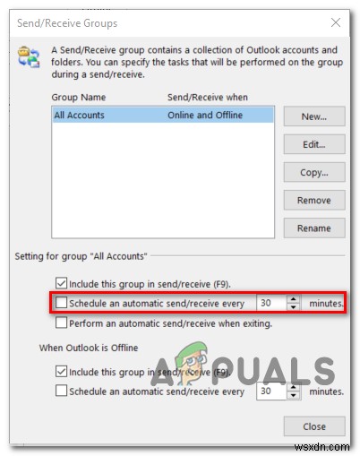 การแก้ไขข้อผิดพลาด Outlook 0x800CCCDD  เซิร์ฟเวอร์ IMAP ของคุณปิดการเชื่อมต่อ  