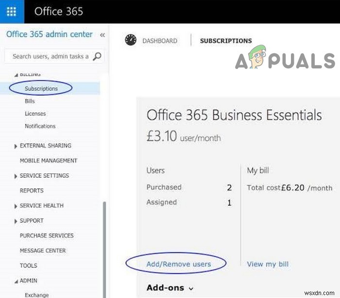 การย้ายจาก Gmail ไปยัง Office 365 