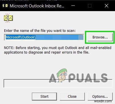 วิธีแก้ไขข้อผิดพลาดไฟล์แนบ  การดำเนินการล้มเหลว  ของ Outlook 