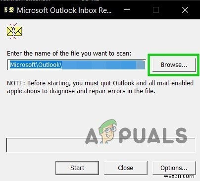 แก้ไข:ข้อผิดพลาด Outlook 0x8004060c 