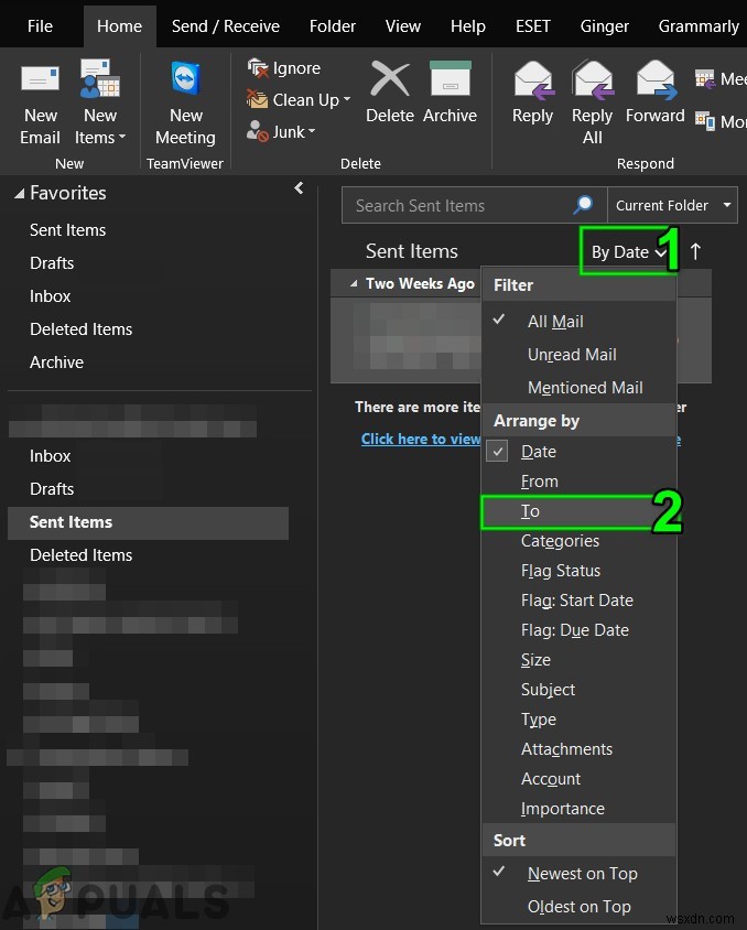 แก้ไข:ข้อผิดพลาด Outlook 0x8004060c 