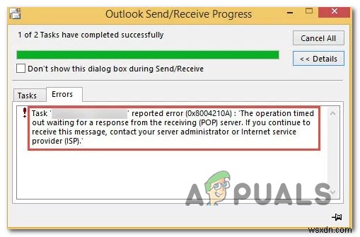 วิธีการ Outlook Error 0x8004210A บน Windows?